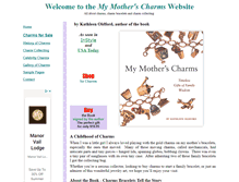 Tablet Screenshot of mymotherscharms.com